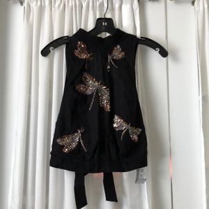 Free People Backless Halter Top